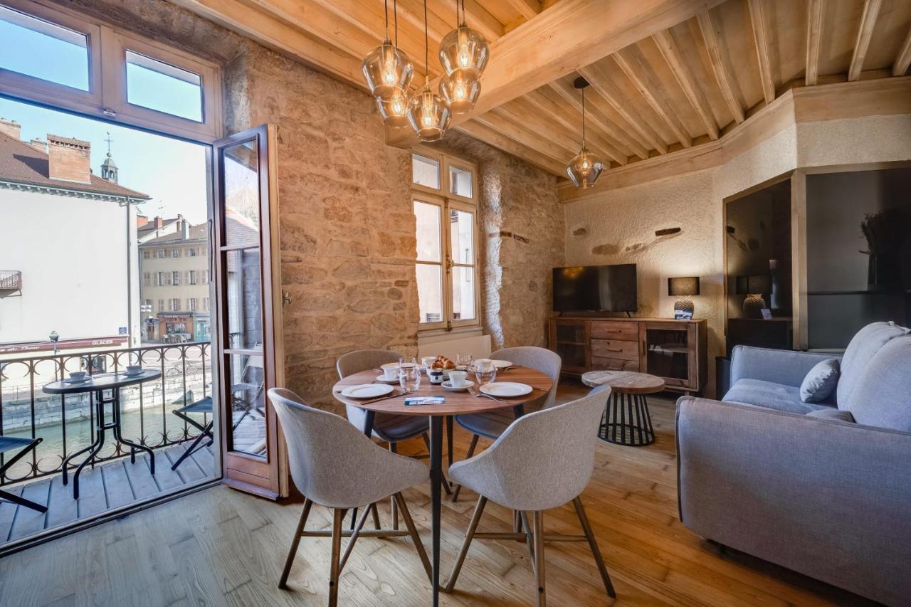 Le Balcon Perriere I - Charming Apartment With Direct View Of The Thiou Annecy Eksteriør billede